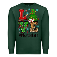 Sports Green love nurse life christmas Premium Sweatshirt - CowGirlArtShop