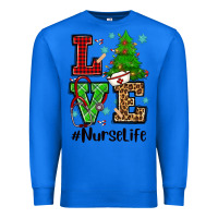 True Royal love nurse life christmas Premium Sweatshirt - CowGirlArtShop