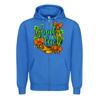 True Royal st.patricks good luck Zipper Hoodie - NancyCooperArtShop