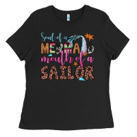 Black soul of a mermaid mouth of a sailor Ladies Tee - JahusDesignShop