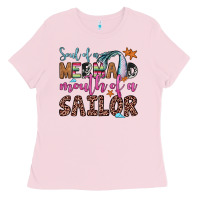 Bubblegum Pink soul of a mermaid mouth of a sailor Ladies Tee - JahusDesignShop