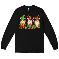 Black christmas gnomes Long Sleeve Tee - MaliasSmallBusiness