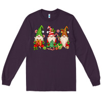 Plum christmas gnomes Long Sleeve Tee - MaliasSmallBusiness
