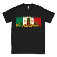 Black lady of guadalupe mexican flag Classic Tee - JahusDesignShop