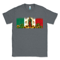 Charcoal Heather lady of guadalupe mexican flag Classic Tee - JahusDesignShop