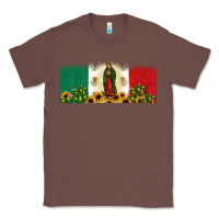 Chestnut lady of guadalupe mexican flag Classic Tee - JahusDesignShop