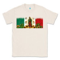 Natural lady of guadalupe mexican flag Classic Tee - JahusDesignShop
