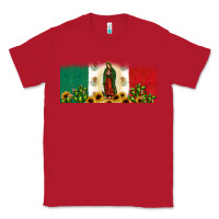 Red lady of guadalupe mexican flag Classic Tee - JahusDesignShop
