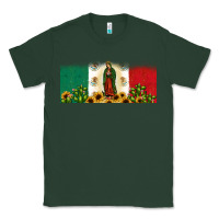Sports Green lady of guadalupe mexican flag Classic Tee - JahusDesignShop