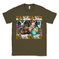 Army Green easter Classic Tee - CowhideDigitalArt