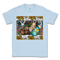 Dusty Blue easter Classic Tee - CowhideDigitalArt