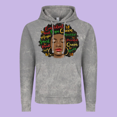 Afro Diva Vintage Hoodie Designed By Maliassmallbusiness