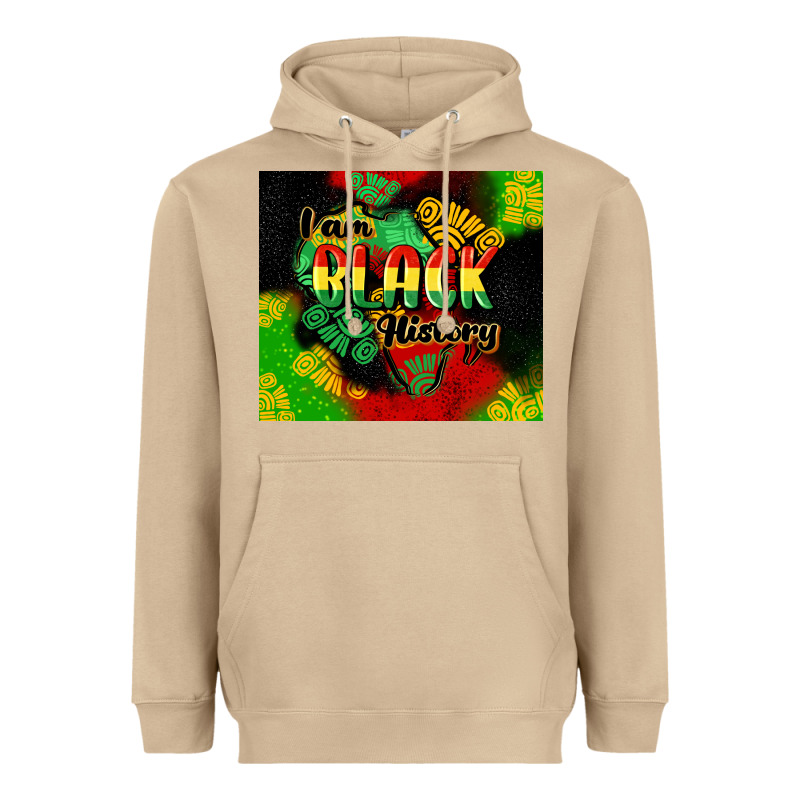 I Am Black History Tumbler Cowgirl Heavyweight Hoodie by CowGirlArtShop | Teevron