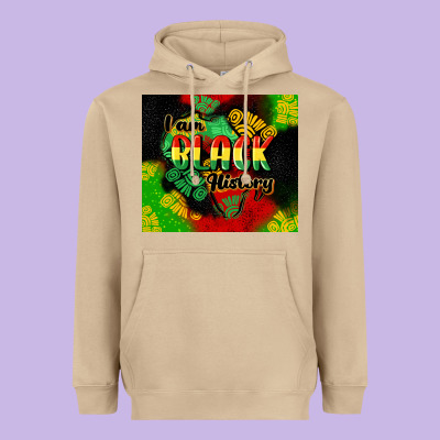 I Am Black History Tumbler Cowgirl Heavyweight Hoodie Designed By Cowgirlartshop