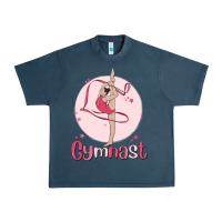 Midnight Navy gymnast Urban Heavy Tee - MaliasSmallBusiness