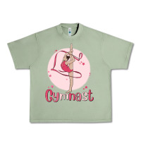 Oil Green gymnast Urban Heavy Tee - MaliasSmallBusiness