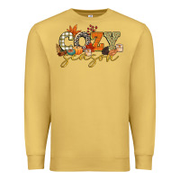Antique Gold cozy season Premium Sweatshirt - CowGirlArtShop