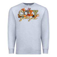 Heather Grey cozy season Premium Sweatshirt - CowGirlArtShop