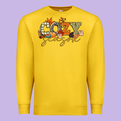Cozy Season Premium Sweatshirt Designed By Cowgirlartshop