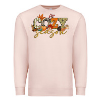 Pale Pink cozy season Premium Sweatshirt - CowGirlArtShop