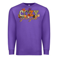 Purple cozy season Premium Sweatshirt - CowGirlArtShop