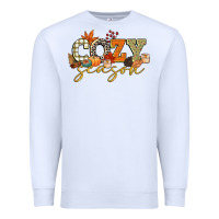 White cozy season Premium Sweatshirt - CowGirlArtShop