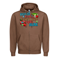 Chestnut because teachers cant live on apples alone Zipper Hoodie - NancyCooperArtShop