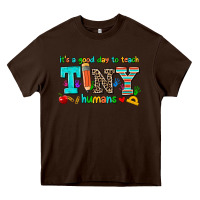 Chocolate Brown its a good day to teach tiny humans Heavy Core Tee - AdoDesignShop