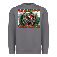 Storm Merry Christmas skeleton Heavyweight Sweatshirt - NancyCooperArtShop