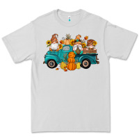 Dove Grey fall gnomes truck pumpkin sunflowers Premium Tee - Artiststas