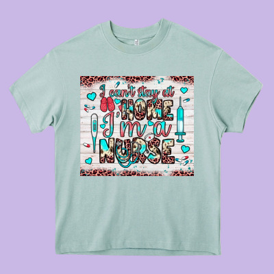I Can’t Stay At Home I’m A Nurse Heavy Core Tee Designed By Jahusdesignshop