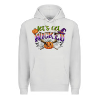 Dove Grey lets get wicked Premium Hoodie - CowGirlArtShop