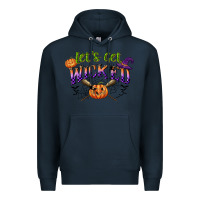 Navy lets get wicked Premium Hoodie - CowGirlArtShop