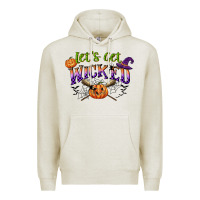 Oatmeal Heather lets get wicked Premium Hoodie - CowGirlArtShop