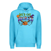 Ocean Blue lets get wicked Premium Hoodie - CowGirlArtShop