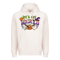 Pale Pink lets get wicked Premium Hoodie - CowGirlArtShop