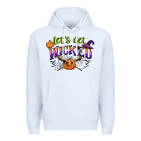 White lets get wicked Premium Hoodie - CowGirlArtShop