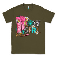 Army Green western cowgirl Classic Tee - NancyCooperArtShop