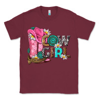 Burgundy western cowgirl Classic Tee - NancyCooperArtShop
