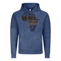Vintage Denim black history month Vintage Hoodie - MaliasSmallBusiness