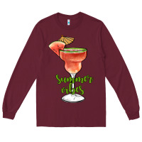 Burgundy summer vibes Long Sleeve Tee - JahusDesignShop