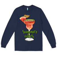 Navy summer vibes Long Sleeve Tee - JahusDesignShop