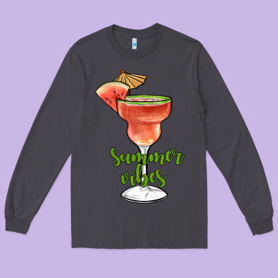 Summer Vibes Long Sleeve Tee Designed By Jahusdesignshop