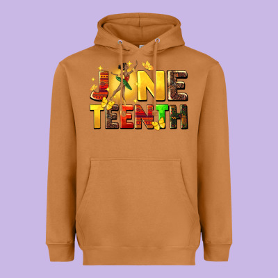 Juneteen Black Girl Heavyweight Hoodie Designed By Cowgirlartshop