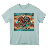 Arona nurse leopard heart Heavy Core Tee - JahusDesignShop