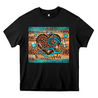 Black nurse leopard heart Heavy Core Tee - JahusDesignShop