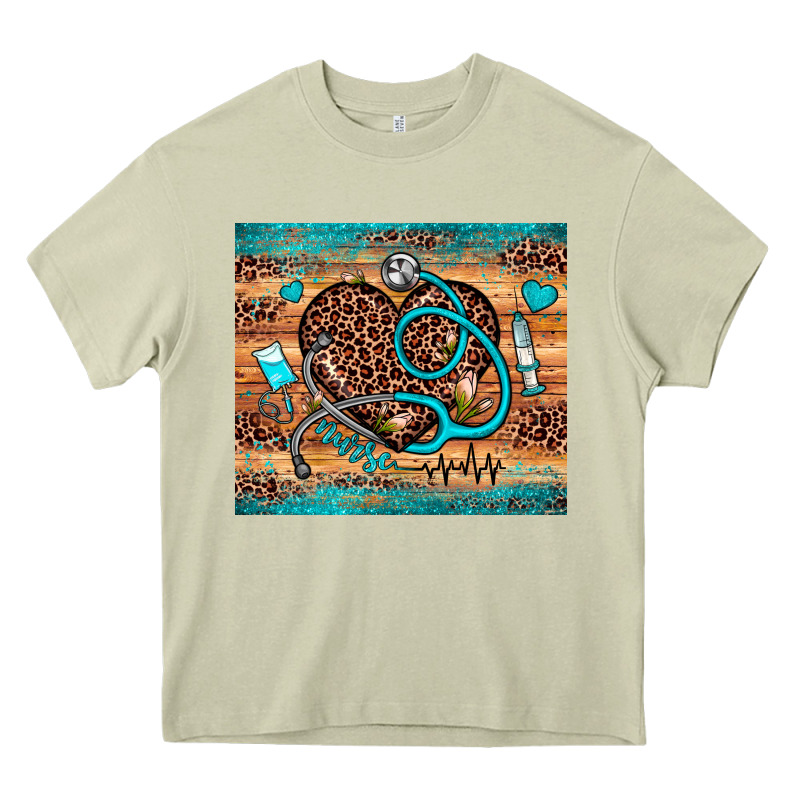 Nurse Leopard Heart Heavy Core Tee by JahusDesignShop | Teevron