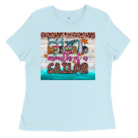 Baby Blue soul of a mermaid mouth of a sailor Ladies Tee - JahusDesignShop