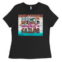 Black soul of a mermaid mouth of a sailor Ladies Tee - JahusDesignShop