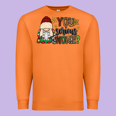 You Serious Gnomie Premium Sweatshirt Designed By Cowgirlartshop